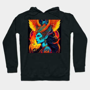 "Psychedelic Haunts: Unique and Colorful Halloween Horrors" Hoodie